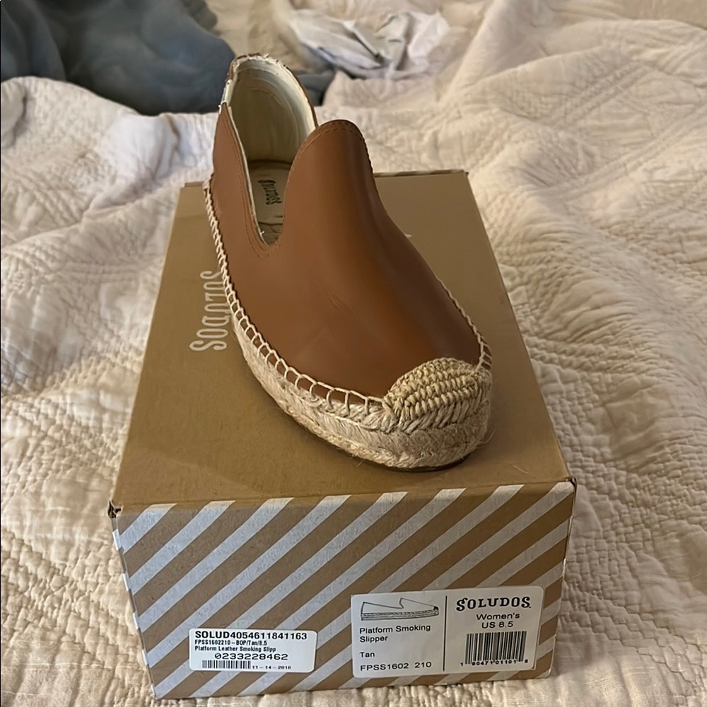 Soludos Tan Espadrille Slip-On Shoes *NWOT*